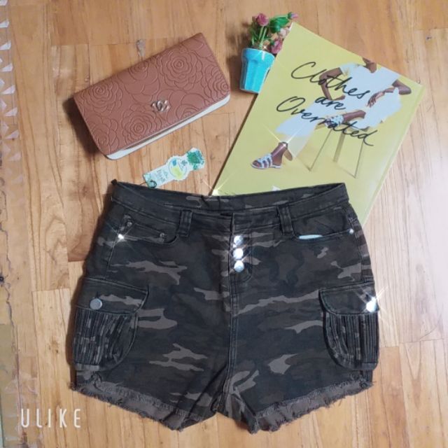 Quần Short Lính 4 Nút - Túi Hộp