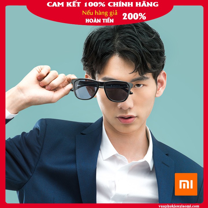 Kính mát thời trang Xiaomi Mijia Mi Polarized Explorer TYJ01TS chống xước unisex gọng đen không độ chống tia UV đẹp