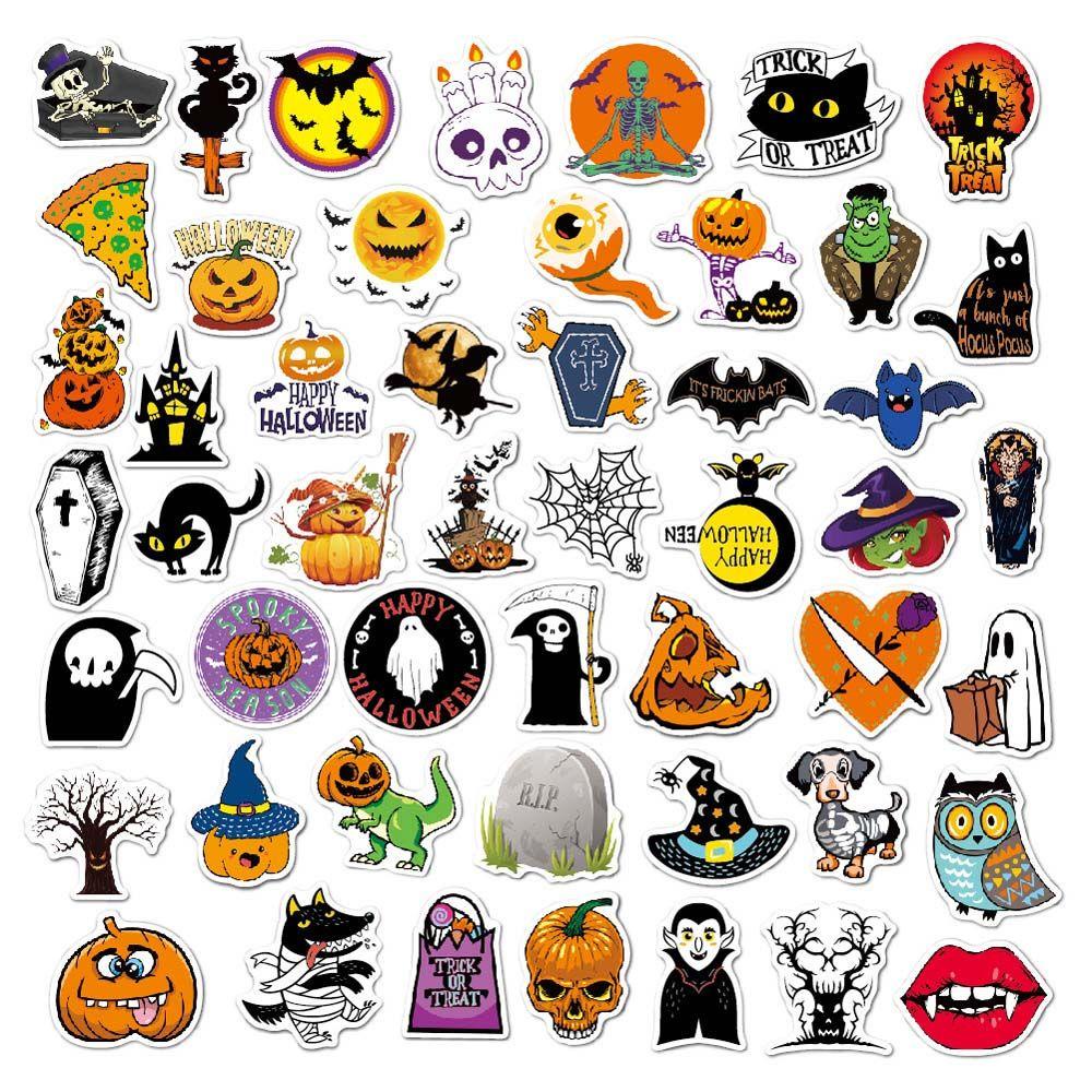Sticker Trang Trí Sổ Tay Chủ Đề Halloween