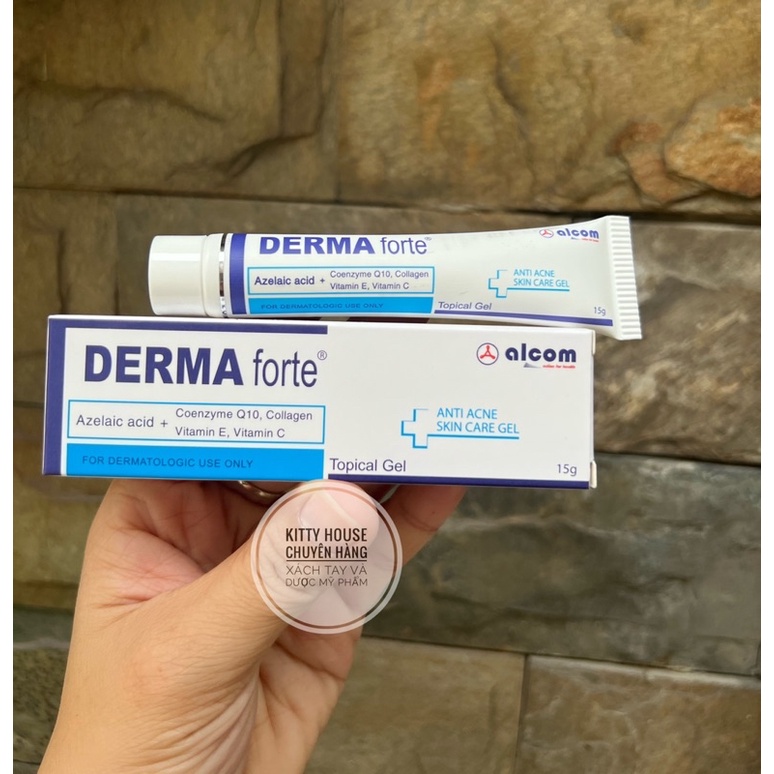 GEL GIẢM MỤN, MỜ THÂM DERMA FORTE TUÝP 15G