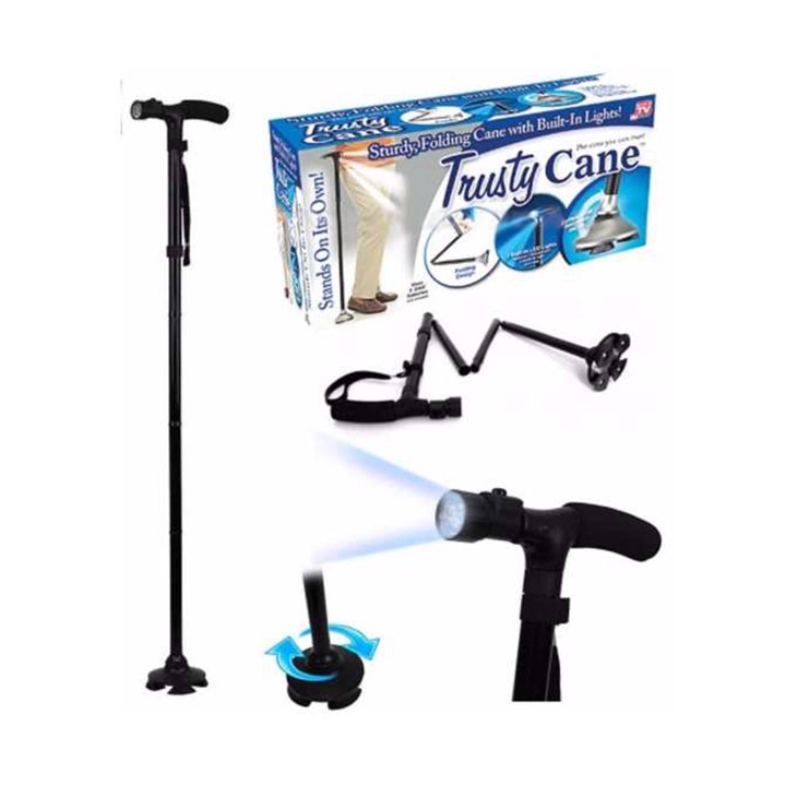GẬY CHỐNG TRƯỢT CHO NGƯỜI GIÀ CÓ ĐÈN PIN TRUSTY CANE