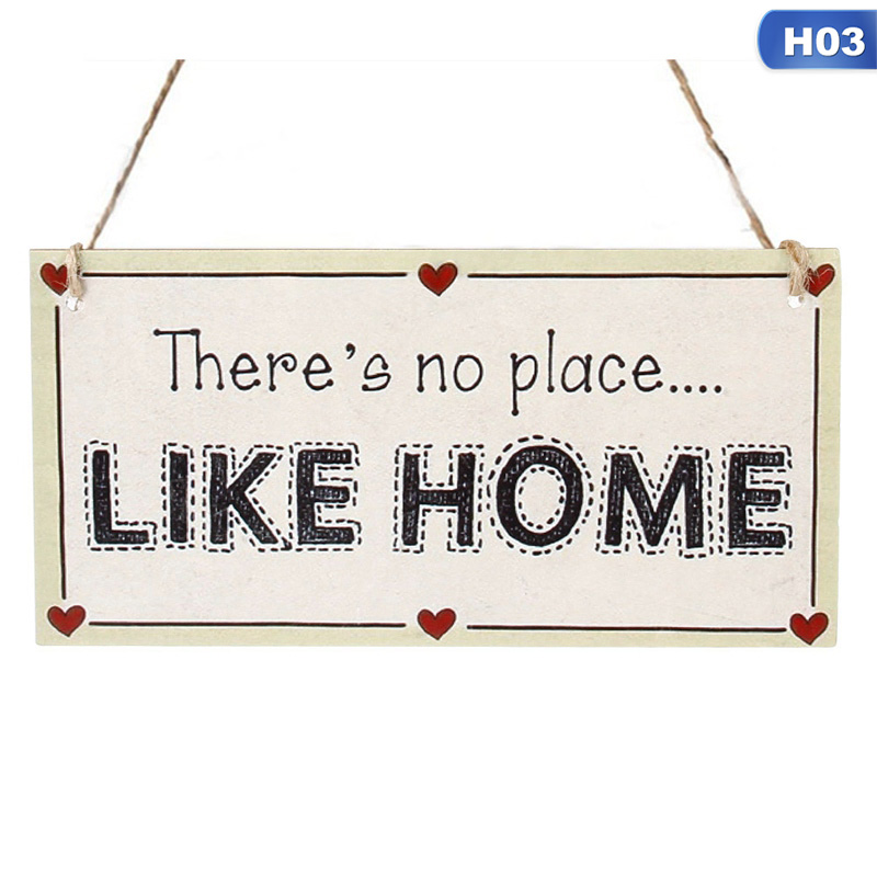 1 Bảng Gỗ 20x10cm In Chữ Welcome Home Cá Tính Làm Quà Tặng Giáng Sinh