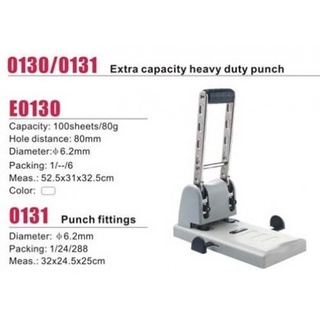 (Sẵn) Máy đục lỗ Deli 0130 ( đục 100 tờ )