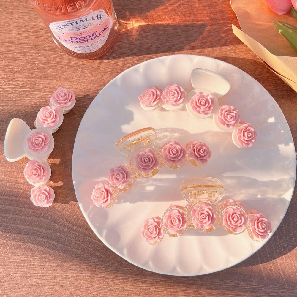 Kẹp Tóc Càng Cua Lớn Hình Cá Mập Màu Hồng Ngọt Ngào Cho Nữ