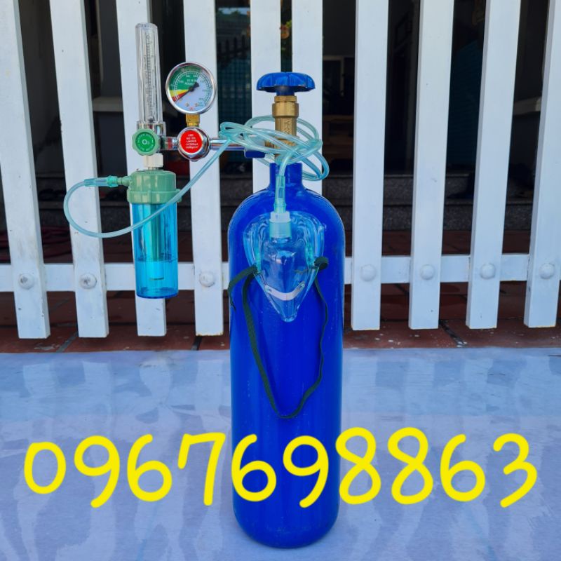 Full bộ bình oxy y tế 5Lít sử dụng ngay