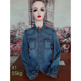 Áo khoác jean nữ si 2hand mã 41