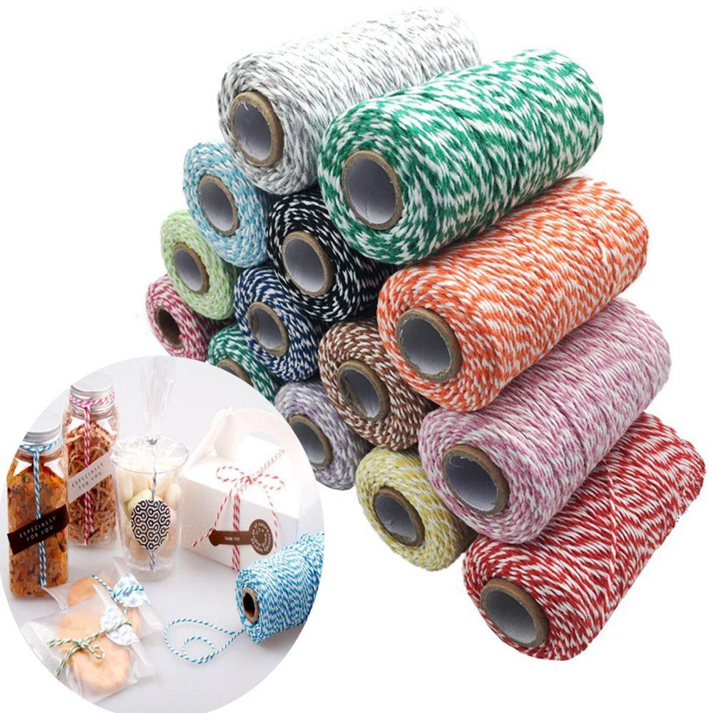 Cuộn Dây Cotton 2 Lớp Dài 100M Dùng Làm Đồ Thủ Công DIY