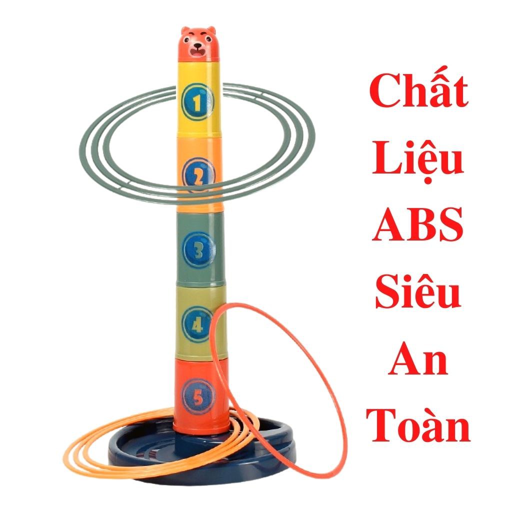 Đồ Chơi Tháp Ném Vòng Cho Bé Rèn Luyện Vận Động Tư Duy Sáng Tạo - ALokids Tb