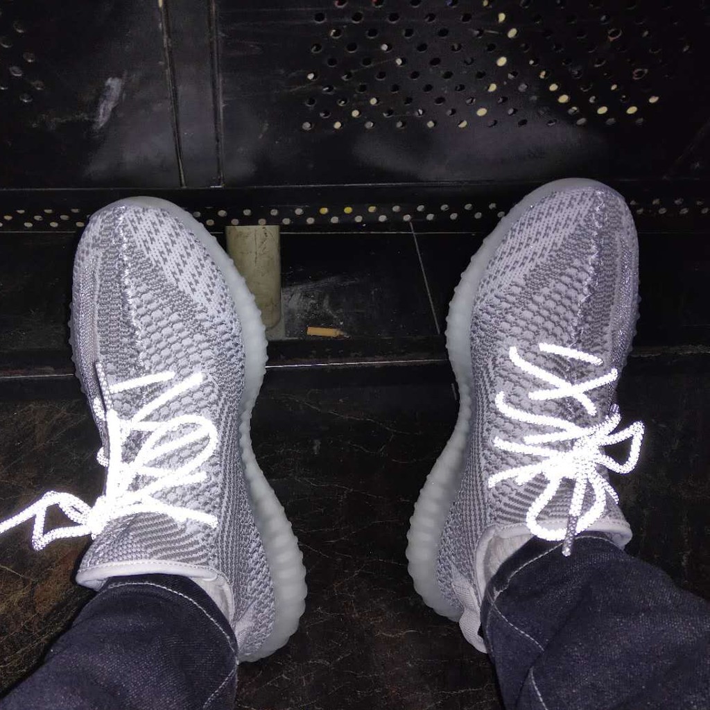 (FULLBOX, FREESHIP) giày thể thao yz 350 V2 Boost dây phản quang nam nữ (Hàng Unisex)