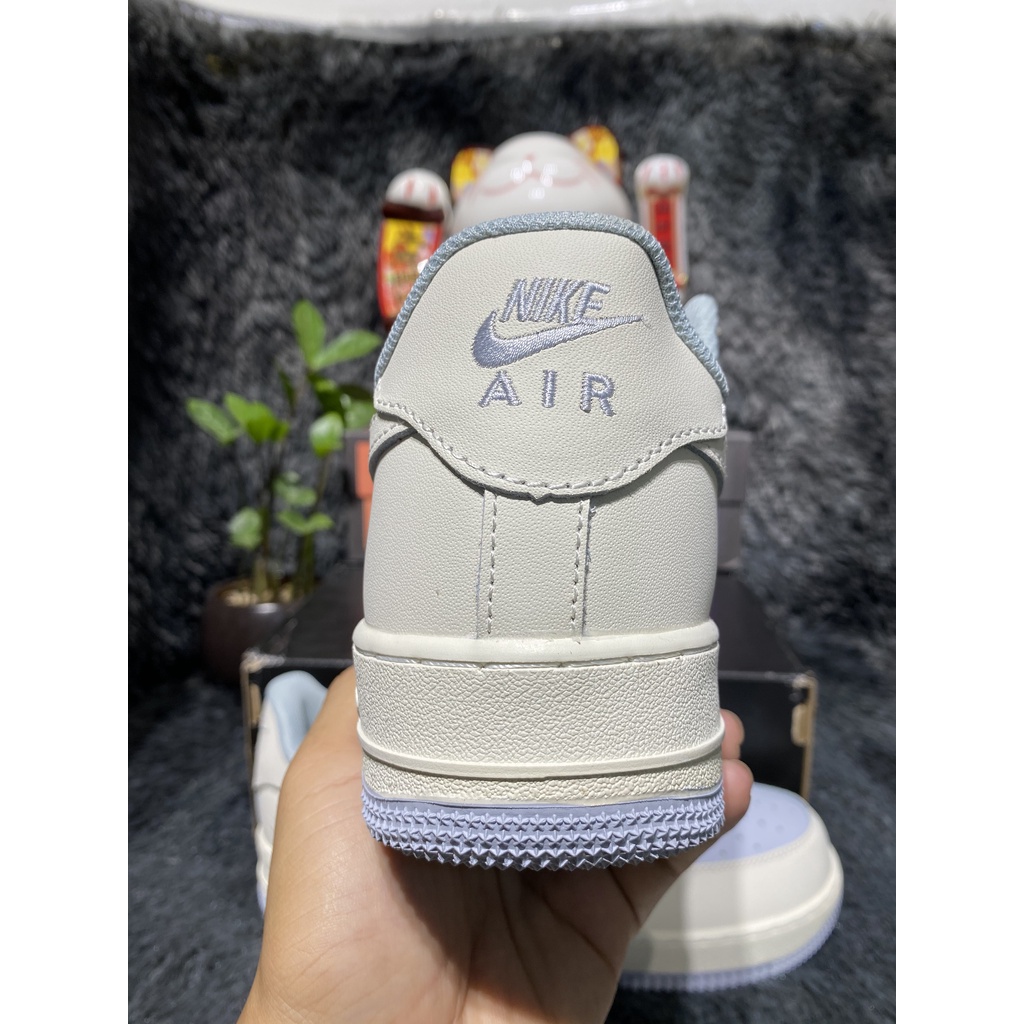 [Full box+bill] Giày Sneaker AF1 Trắng xanh hàng SC full box bill và hộp bảo vệ