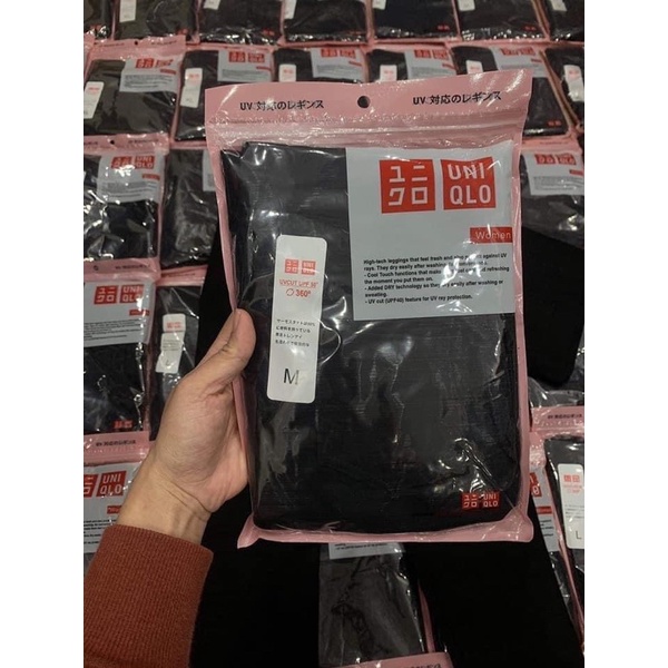 KÈM ẢNH THẬT-Quần legging đen U.ni túi zip hồng