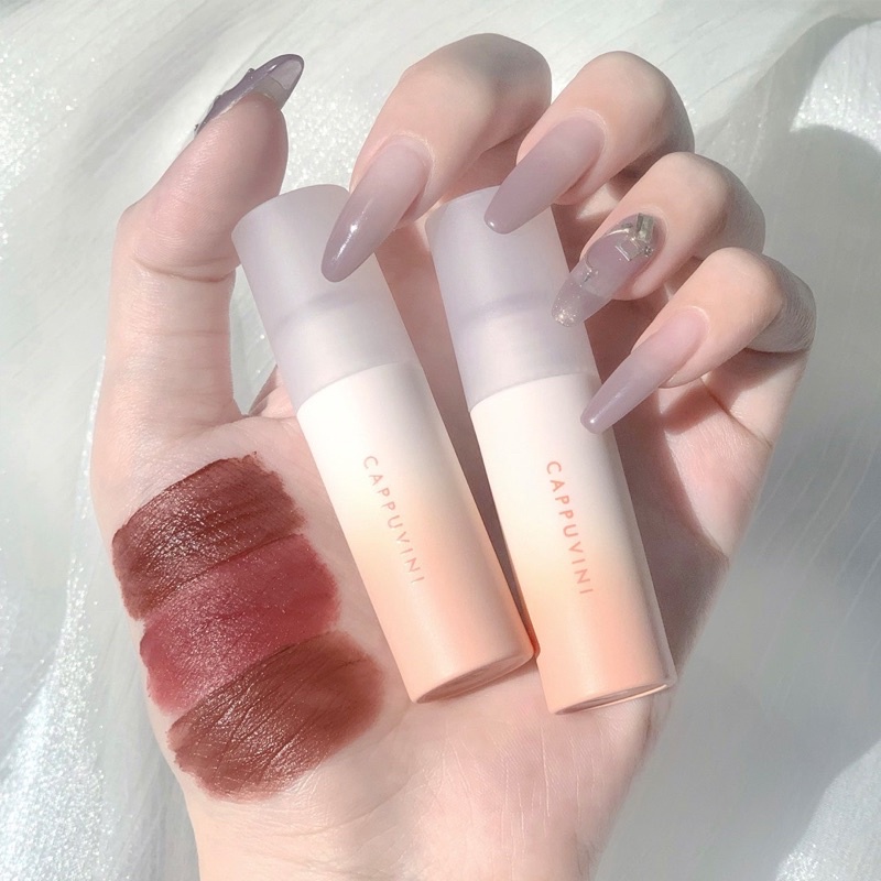 Set 3 cây son kem lì Capuvini cao cấp màu tây | BigBuy360 - bigbuy360.vn