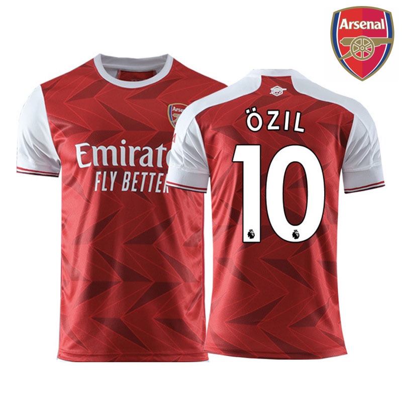 Áo Thun Đá Banh Đội Tuyển Arsenal 2020-2021 Câu Lạc Bộ Lacazette Ozil Aubameyang TShirt Plus