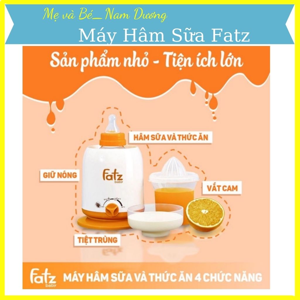 Máy hâm sữa Fatzbaby 4 chức năng chất liệu cao cấp, không chứa BPA, tuyệt đối an toàn cho sức khỏe của trẻ