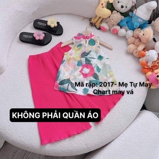 Rập Bộ Đồ Cho Bé Gái K2017 (Rập Giấy May Bộ Đồ Trẻ Em)