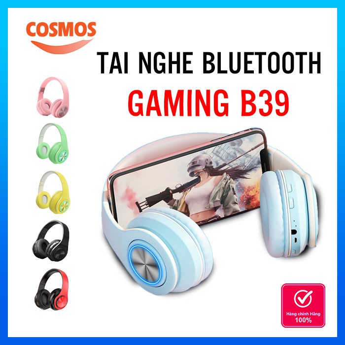 Tai nghe gaming Bluetooth chụp tai, Âm thanh HIFI chuẩn stereo, có Mic đàm thoại 2 chiều, âm bass mạnh, Pin sử dụng lâu | BigBuy360 - bigbuy360.vn