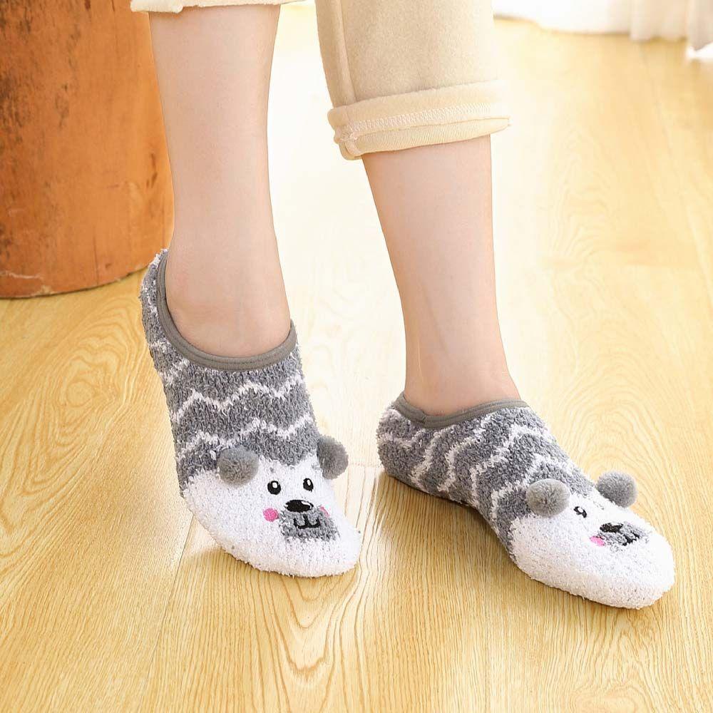 Tất Ngủ Nữ In Hình Động Vật Hoạt Hình 3D Dễ Thương