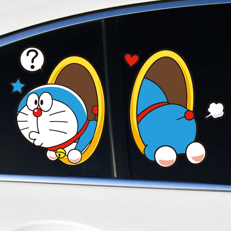 Sticker Hình Doraemon Xinh Xắn Trang Trí Xe Hơi