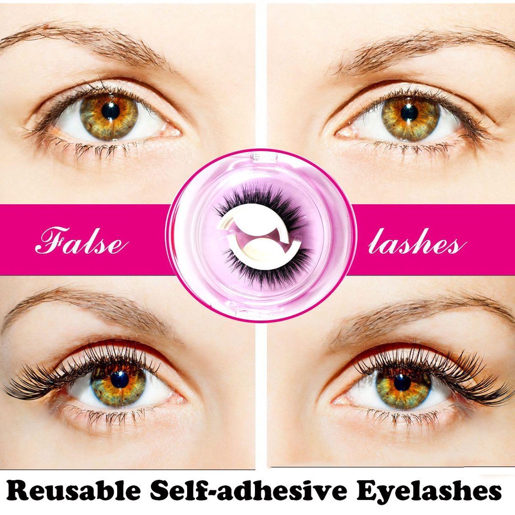 Mih MIH Lông Mi Giả 3D Tự Nhiên Tự Nhiên Dễ Sử Dụng Có Thể Tái Sử