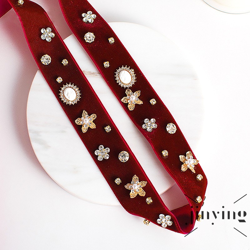 GETNOIVAS Vòng cài tóc đính đá phong cách Bohemian cho nữ