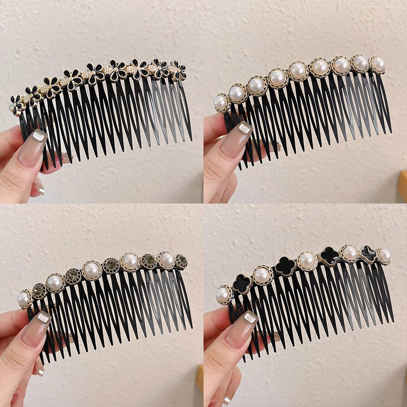 Lược Cài Tóc Mái Ngang Đính Ngọc Trai Giả Xinh Xắn Cho Nữ