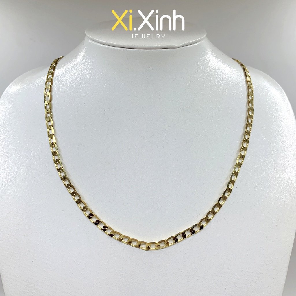 dây chuyền xích xi mạ vàng 18k 48cm - D14