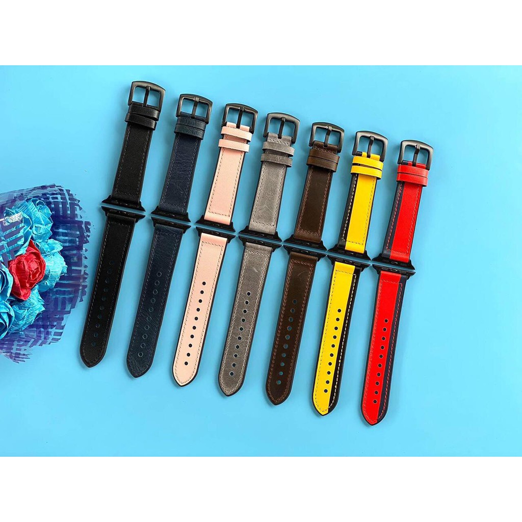Bộ dây lộn da đủ màu dành cho Apple Watch