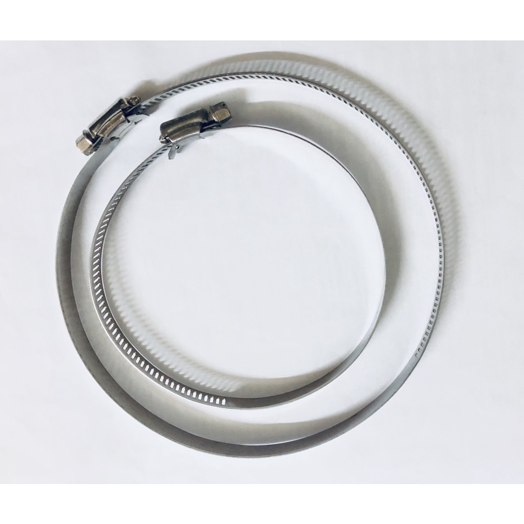 Cổ dê inox – đai xiếc ống- cùm cổ dê đủ size: 12mm, 16mm, 20mm, 27mm, 34mm, 42mm, 50mm, 60mm, 75mm, 90mm, 114mm, 140mm