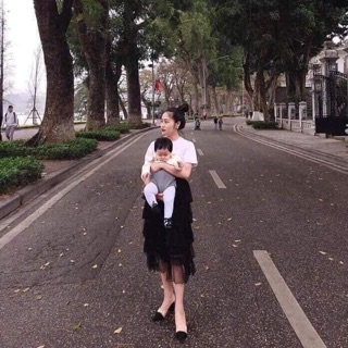Cao gót cho mẹ sz 39 đen