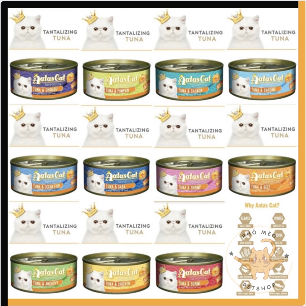 Pate lon Aatas cho mèo 80g