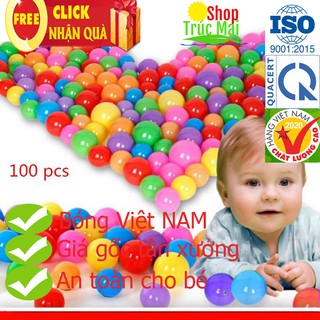 100 BÓNG NHỰA MỀM CHO BÉ