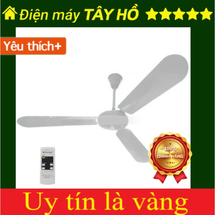 Quạt trần Vinawind sải cánh 1400 QT1400X (Cánh nhôm, có điều khiển)