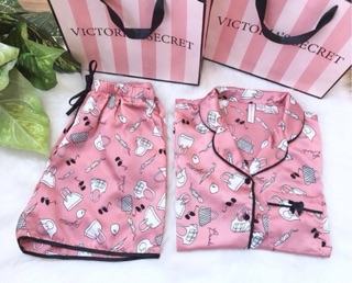 Bộ pijama đùi cao cấp in túi