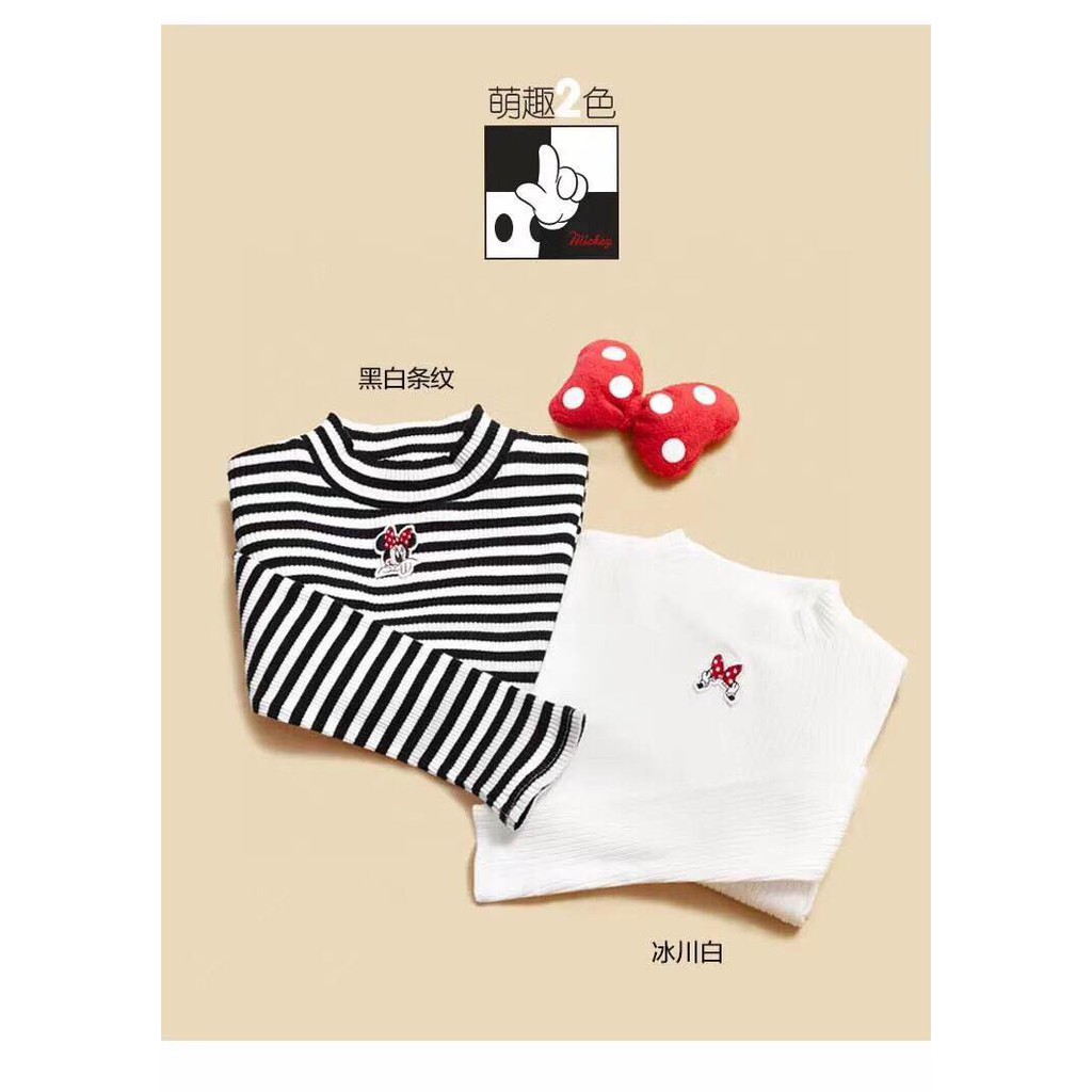 Áo Mini Peace cổ 3cm cho bé gái.