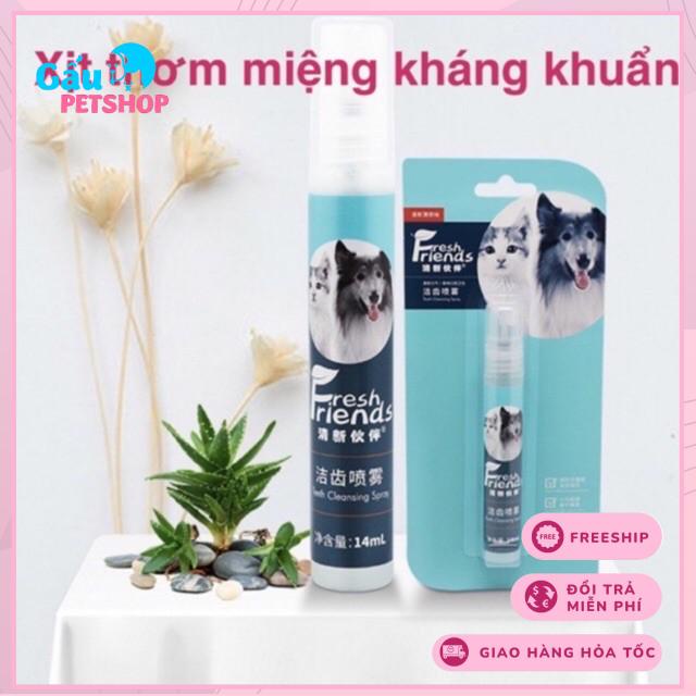 Xịt thơm chống hôi miệng cho chó mèo