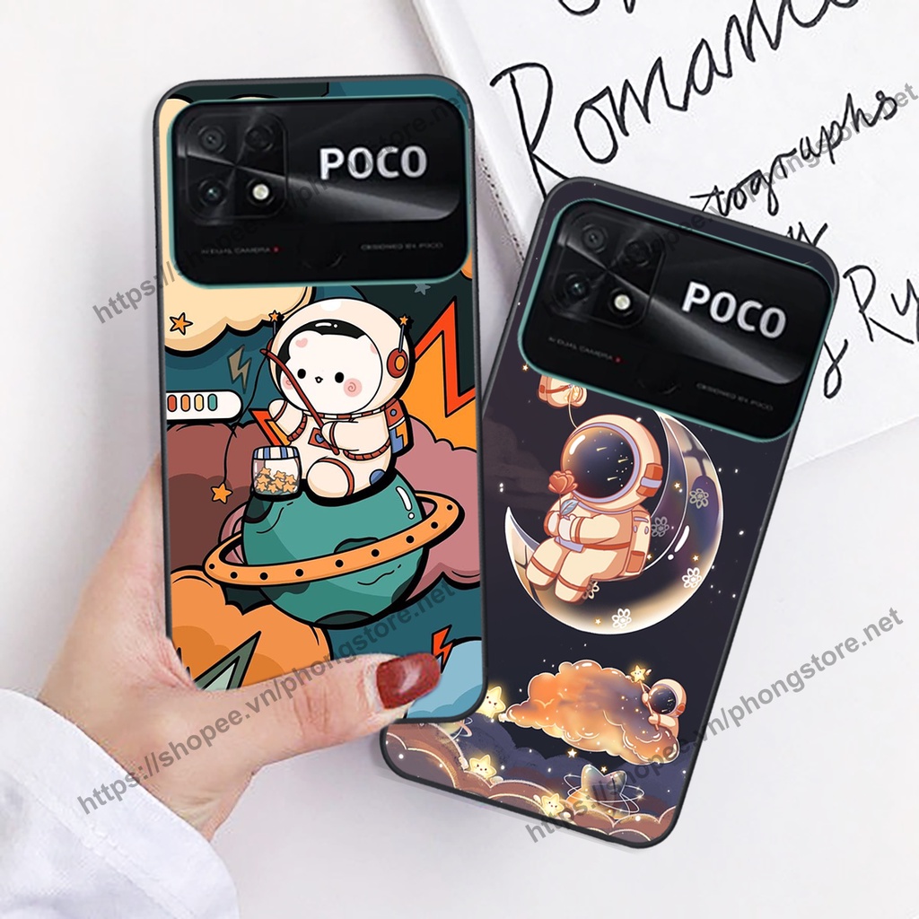 Ốp lưng Xiaomi Poco C40 vũ trụ phi hành gia cực hot siêu cute-rẻ-bền