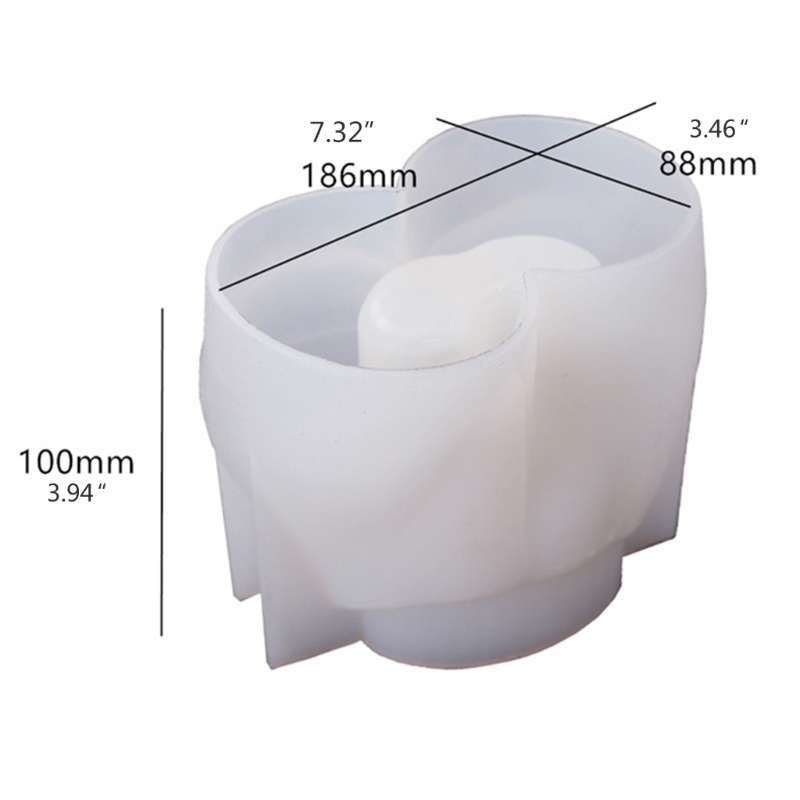 Khuôn Silicone Tạo Hình 3d Làm Bình Hoa Trang Trí Bàn Diy
