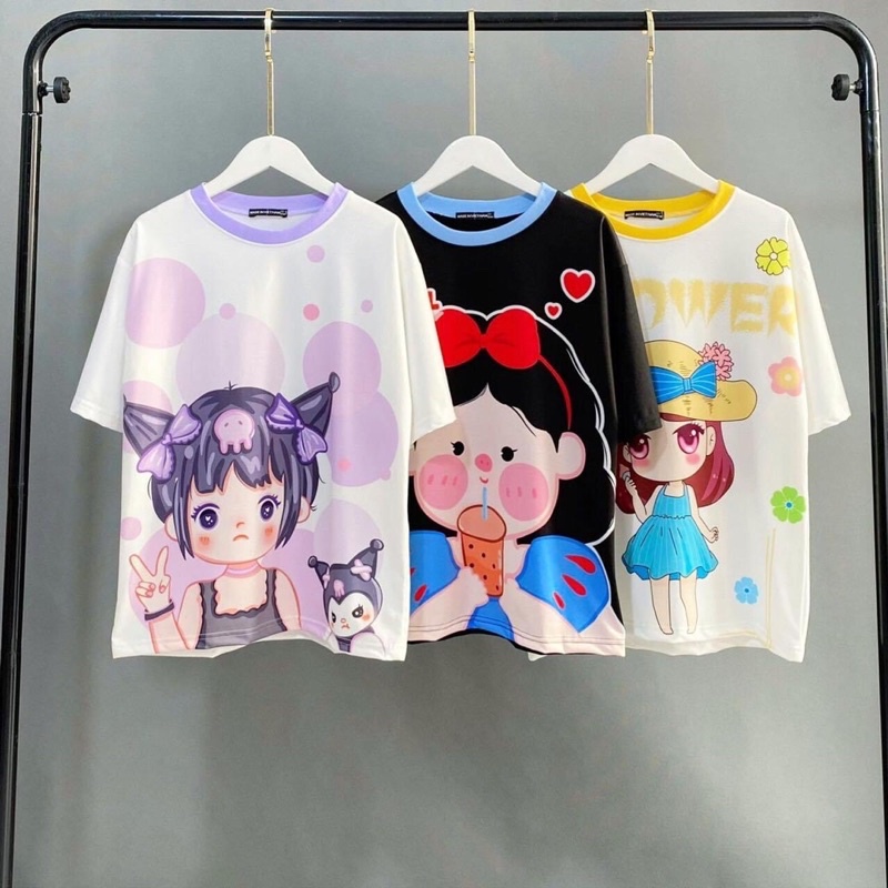 Áo Thun Tay Lở 3D Hoạ Tiết Búp Bê Ảnh Thật Shop Chụp