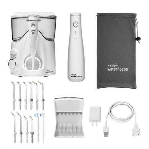 🔥 Bộ 2 Máy Tăm Nước Waterpik Ultra WP-150 và Máy Cầm Tay WF-10