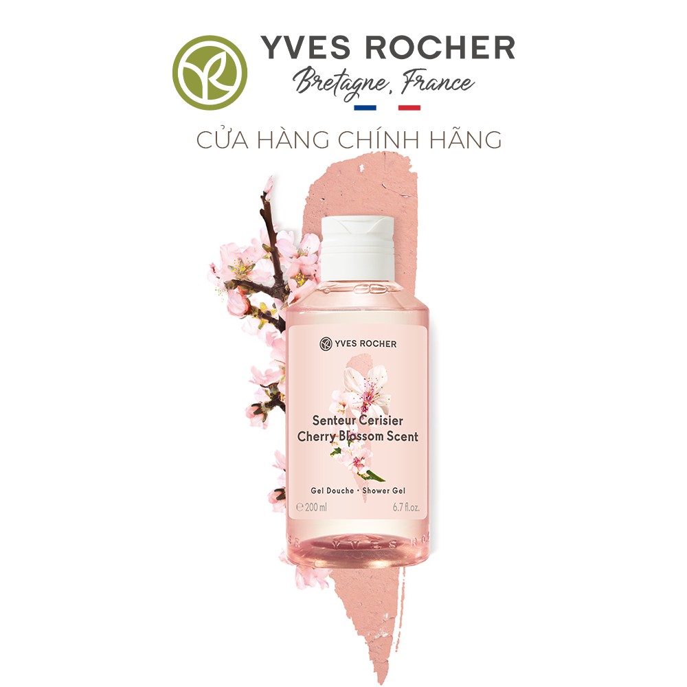 Sữa tắm Yves Rocher CHERRY BLOSSOM SCENT SHOWER GEL 200ml