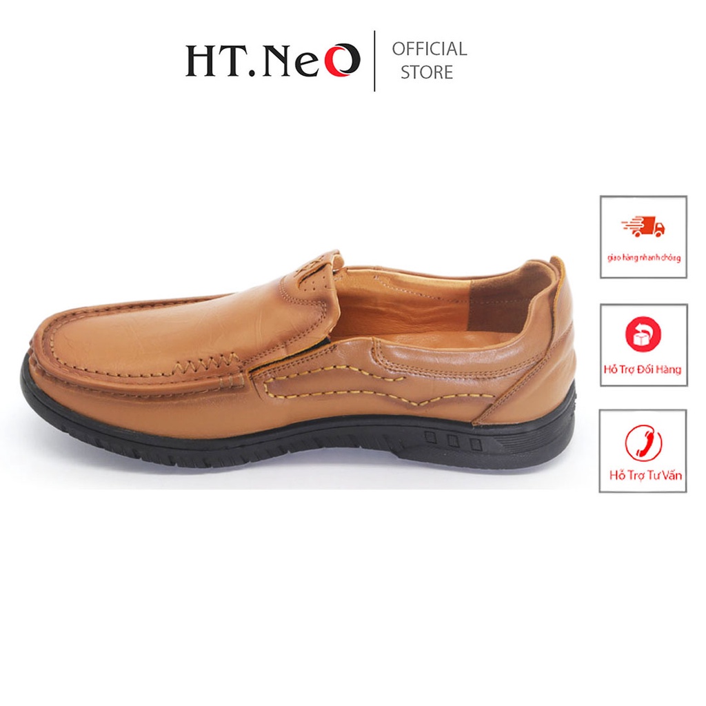 giày lười nam -giày nam công sở HT.NEO da bò cao cấp kiểu dáng đơn giản ,lịch lãm,dễ phối đồ bảo hành 1 năm GL01