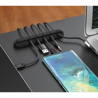 Silicon kẹp giữ dây cáp / dây tai nghe 1 lỗ / 3 lỗ / 5 lỗ / 7 lỗ tiện lợi.
