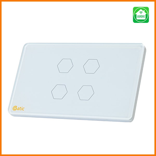 Công tắc cảm ứng thông minh Datic 4 nút - Việt nam sản xuất hoàn toàn