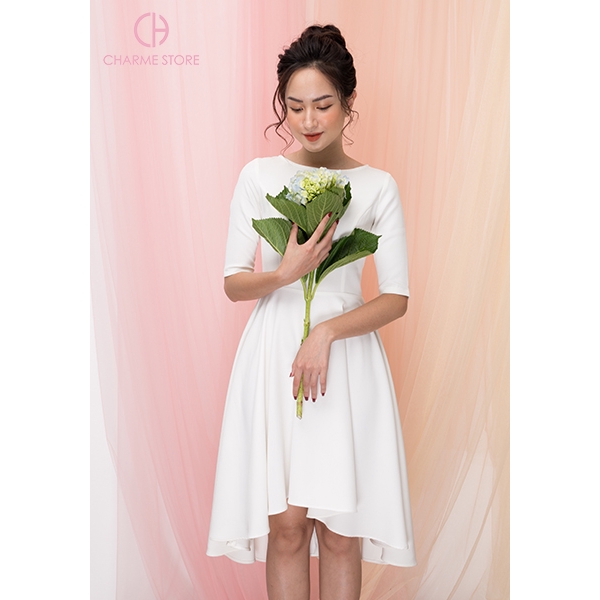 Váy đuôi cá trắng lỡ