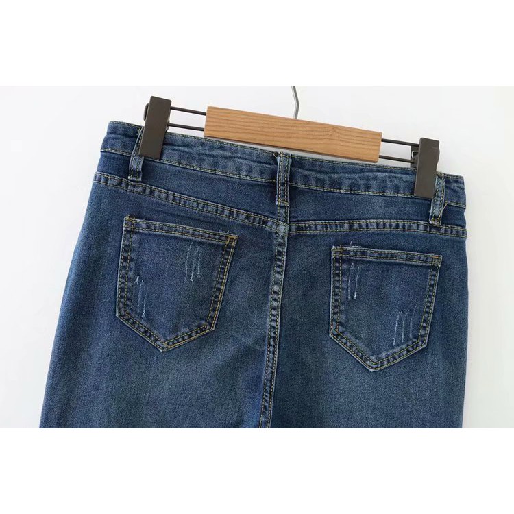 Quần jean bò nữ big size đại dành cho người béo mập