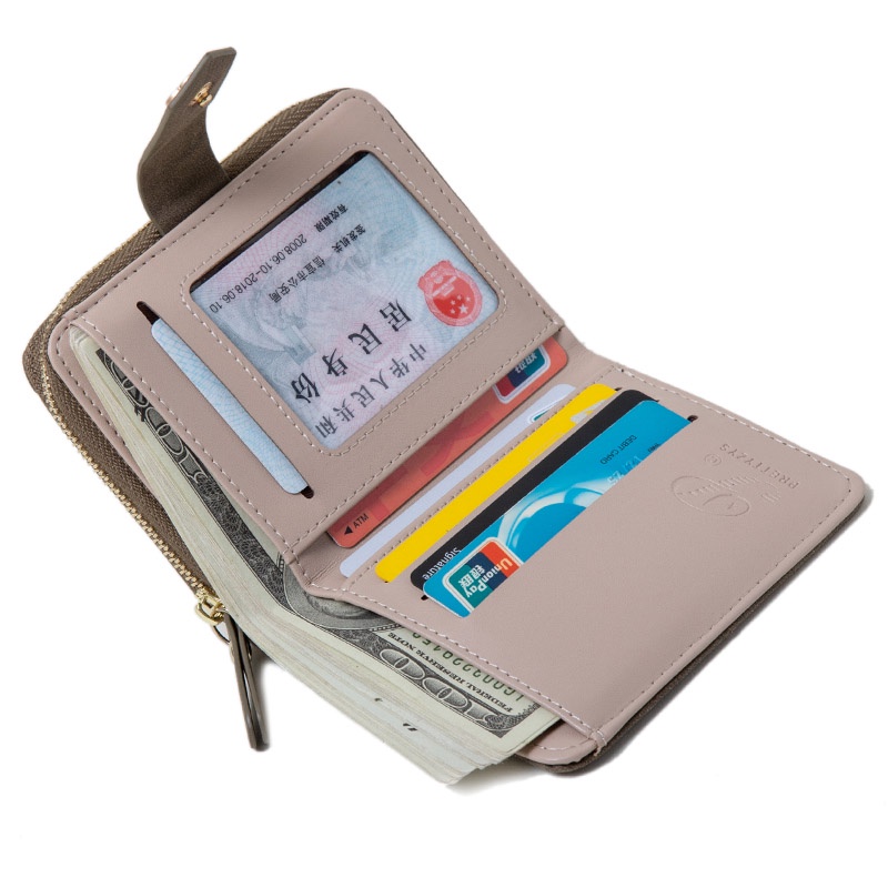 Ví Ngắn Đựng Thẻ Thiết Kế Dễ Thương Cho Nữ