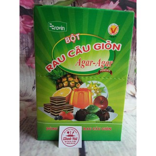Bột rau câu giòn Hoàng Yến Agar-Agar (Hộp 10 gói)