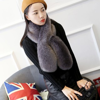 Khăn Choàng Cổ Giả Lông Cáo Thời Trang Hàn Quốc Cho Nữ