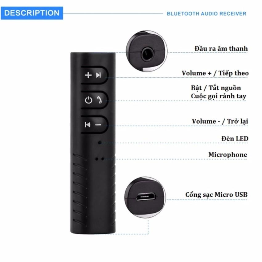 Bộ thu âm thanh Bluetooth Lavalier 3.5AUX cho xe hơi, loa, tai