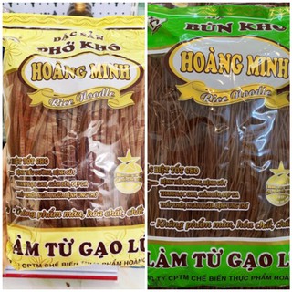 Mì bún phở gạo lứt đỏ Hoàng minh đặc biệt siêu ngon eatclean ăn kiêng giảm cân gói 500g
